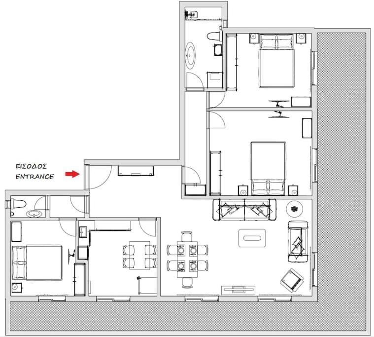 Spacious Flat Ideal For Families Athens Ngoại thất bức ảnh
